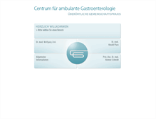 Tablet Screenshot of gastroenterologie-nuernberg.de